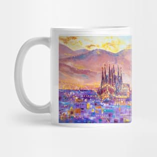 Barcelona In a Beautiful Evening Dress Mug